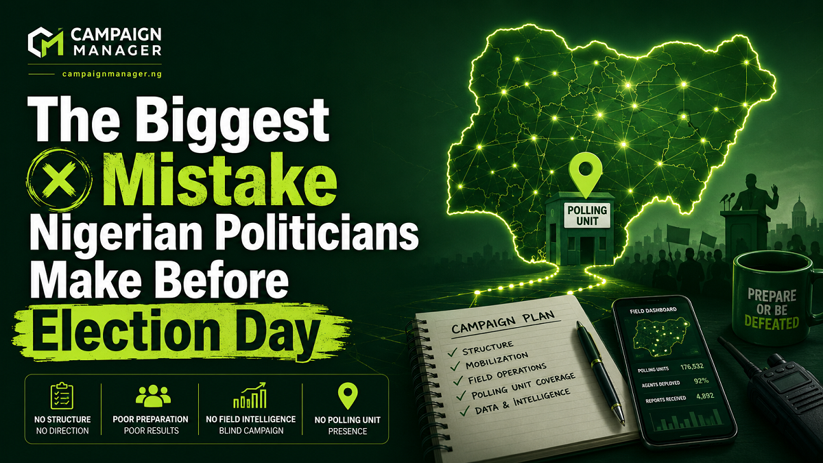 The Biggest Mistake Nigerian Politicians Make Before Election Day
